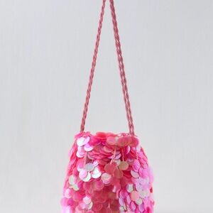 aerie xemily Merritt Pink Sequin Shoulder Bag